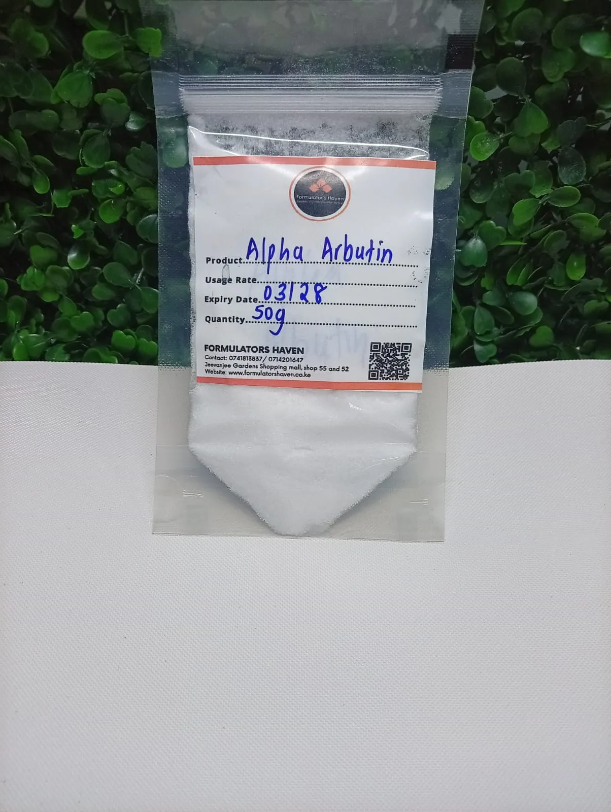 Pure Alpha Arbutin Powder – High-Performance Water-Soluble Active for Complexion Illumination