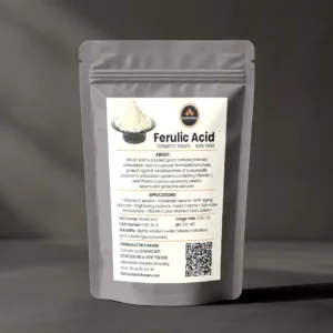 Pure Ferulic Acid Powder – High-Performance Antioxidant Stabilizer for Vitamin C Serums