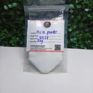 Pure MSM Powder (Methylsulfonylmethane) – Organic Sulfur Active for Skin Resilience & Scalp Vitality